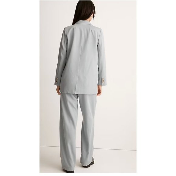 Madewell $178 The Larsen Blazer in Drapeweave Overcast Blue Size M NJ732 - Picture 3 of 7